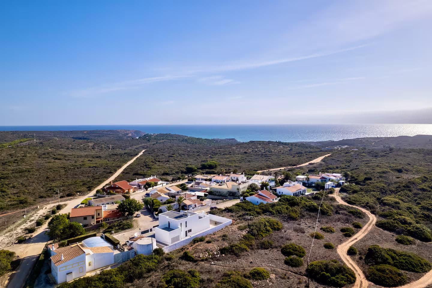 Aerial view of Ingrina Sol and the Atlantic coast